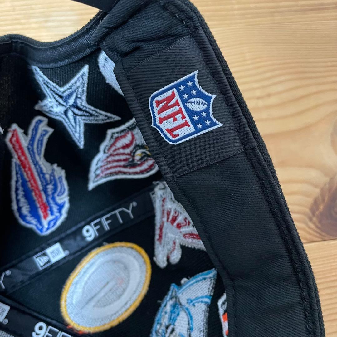 【美品】NEWERA NFL マルチロゴ　チーム刺繍キャップ