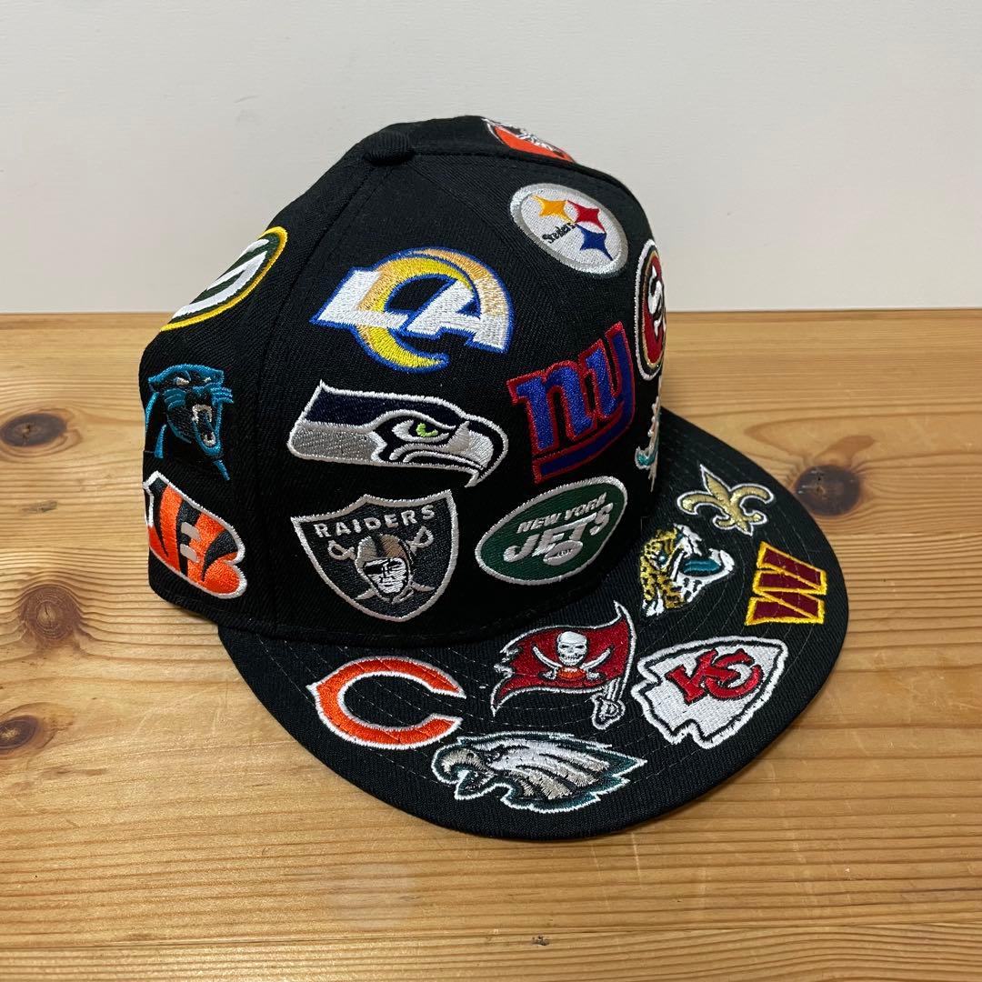 【美品】NEWERA NFL マルチロゴ　チーム刺繍キャップ