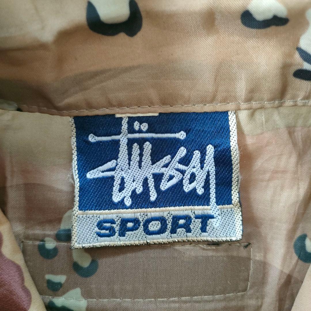 【希少】OLD STUSSY SPORT ナイロンベスト 迷彩 USA
