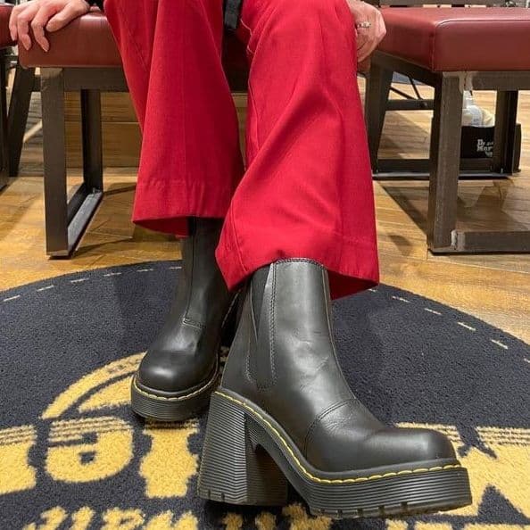 Dr.Martens SPENCE UK4 黒 厚底 チェルシー サイドゴア