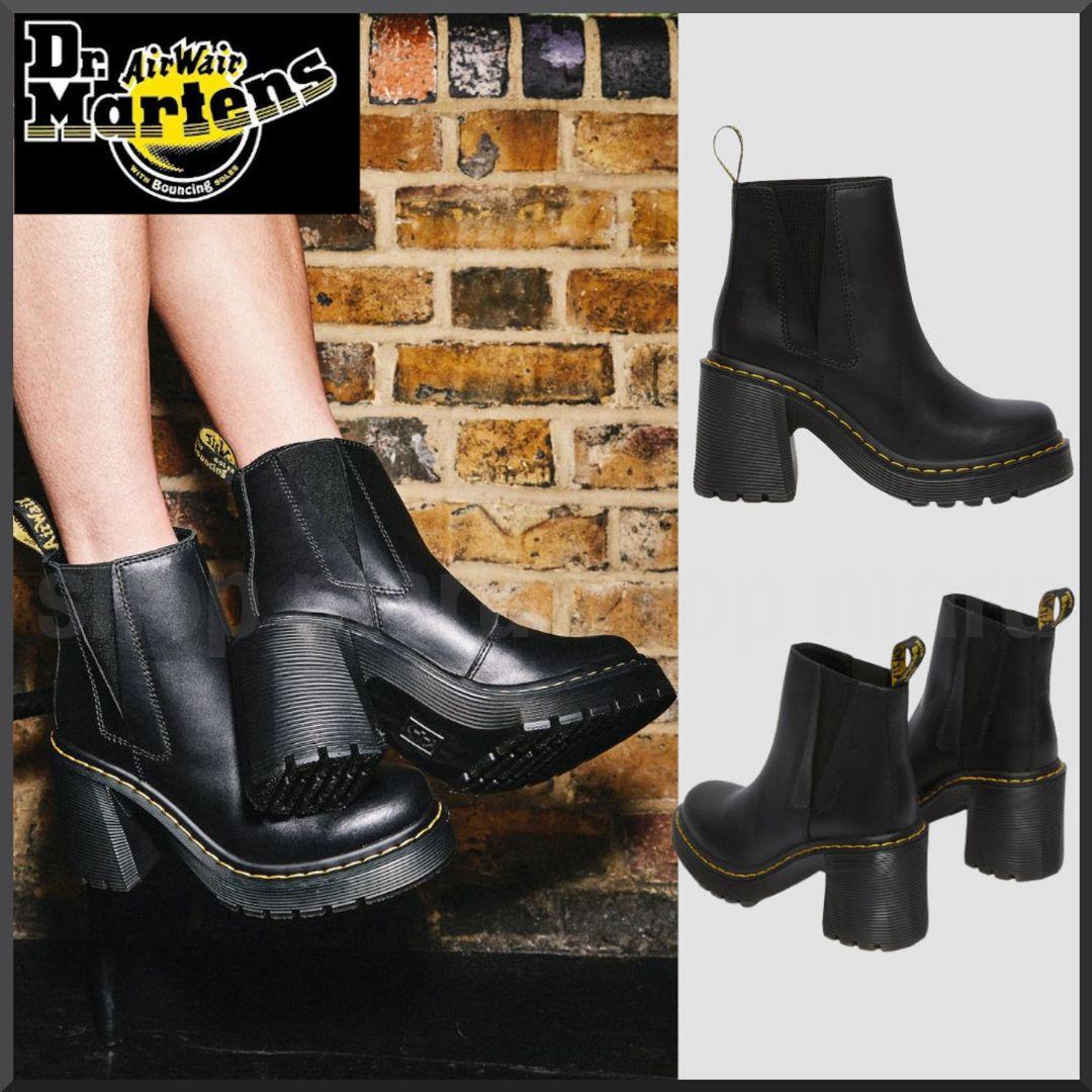 Dr.Martens SPENCE UK4 黒 厚底 チェルシー サイドゴア