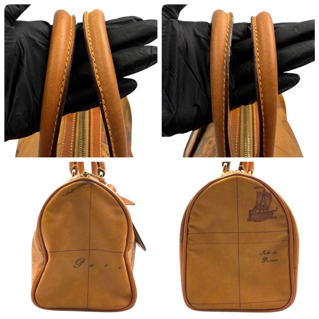 PRIMA CLASSE　ミニボストンバッグ　レザー　ブラウン　K026