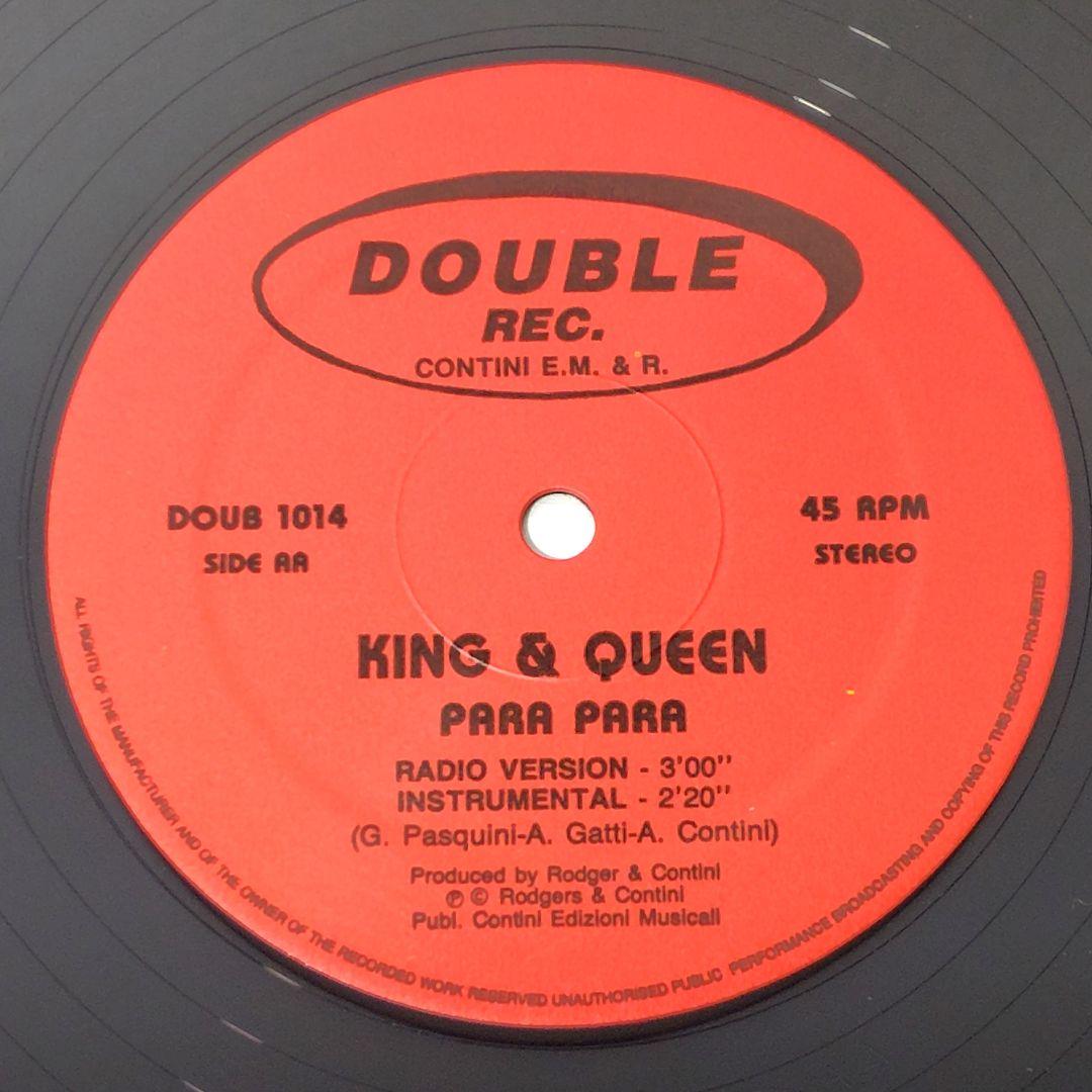 KING & QUEEN / PARA PARA12インチレコード ユーロビート