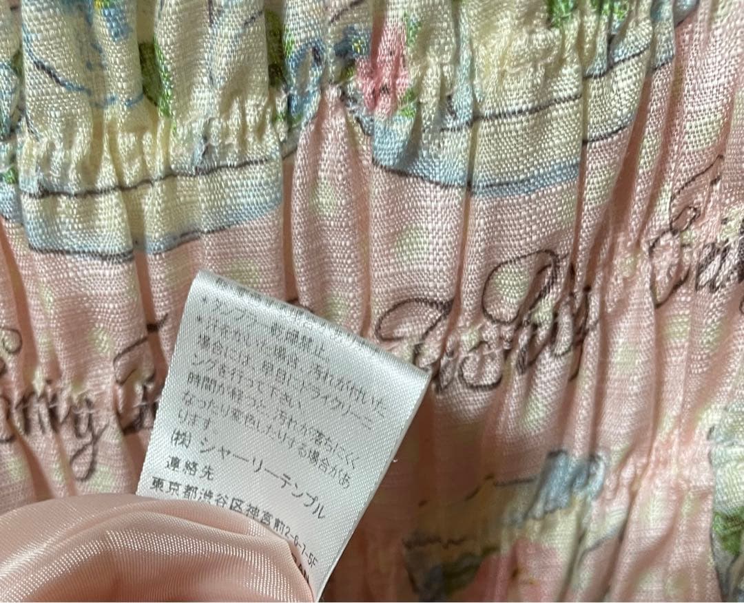 Emily Temple Cuteフラワーティーカップ ピンク ワンピース