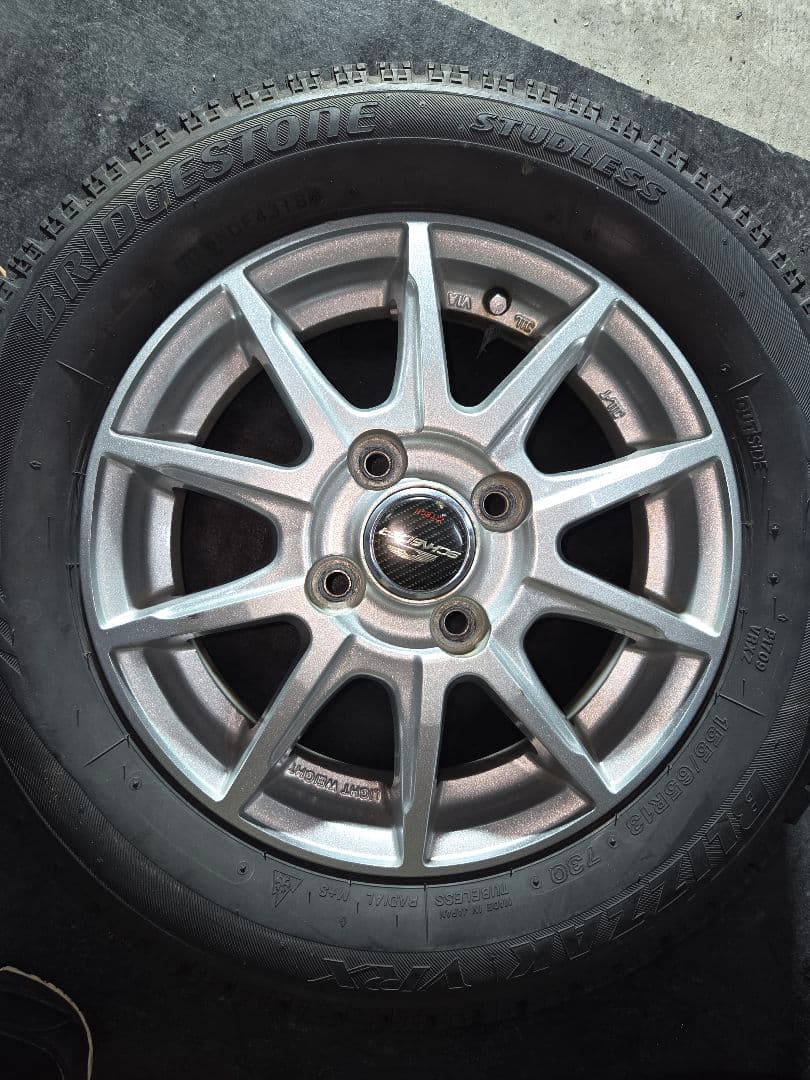 155/65R13 ブリヂストン　スタッドレスVRX 2018年製　本州の人限定