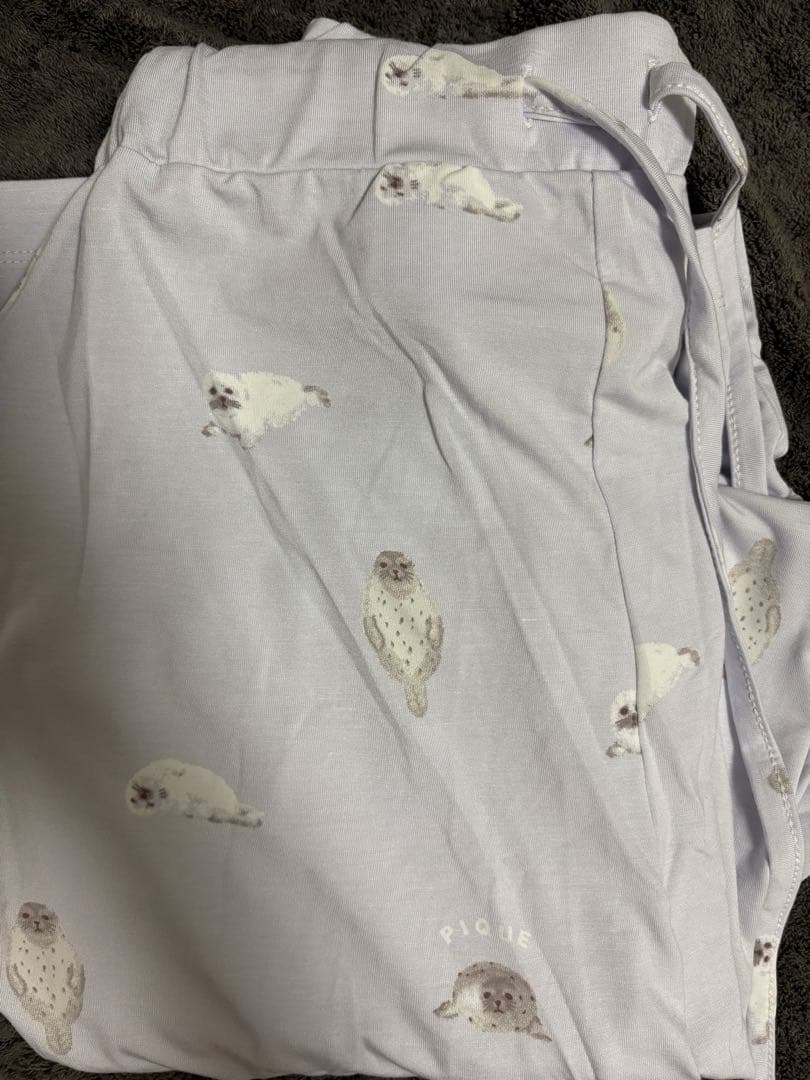 新品 あざらし セットアップ ジェラートピケ 上下セット