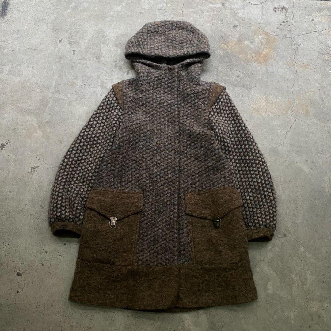 ジャケット・アウター TSUMORI CHISATO Hooded Nep Knit Coat