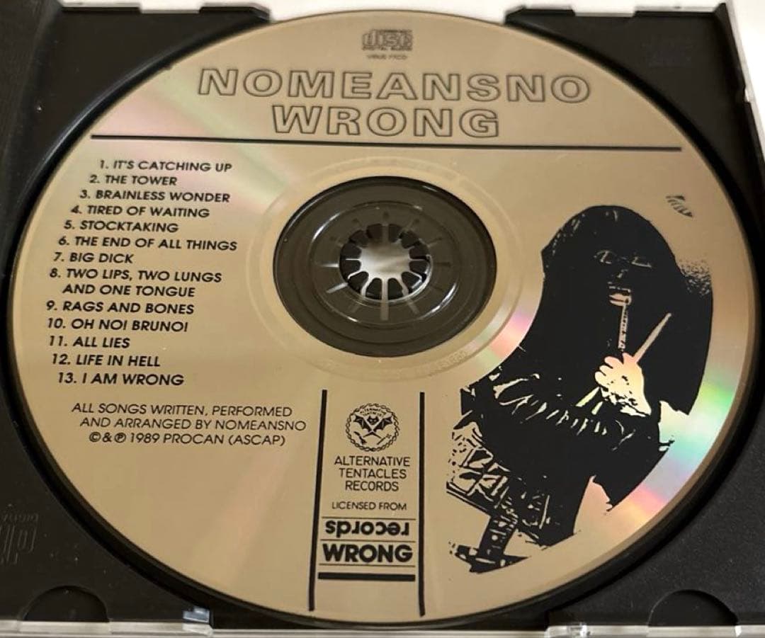 NoMeansNo/WRONG/廃盤 Alternative Tentacles