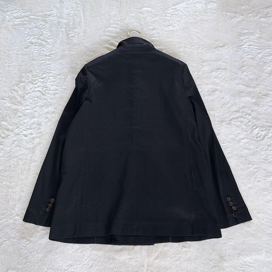 【セオリー】リネン混ストレッチ ダブルブレストジャケット ブラック 4 L相当