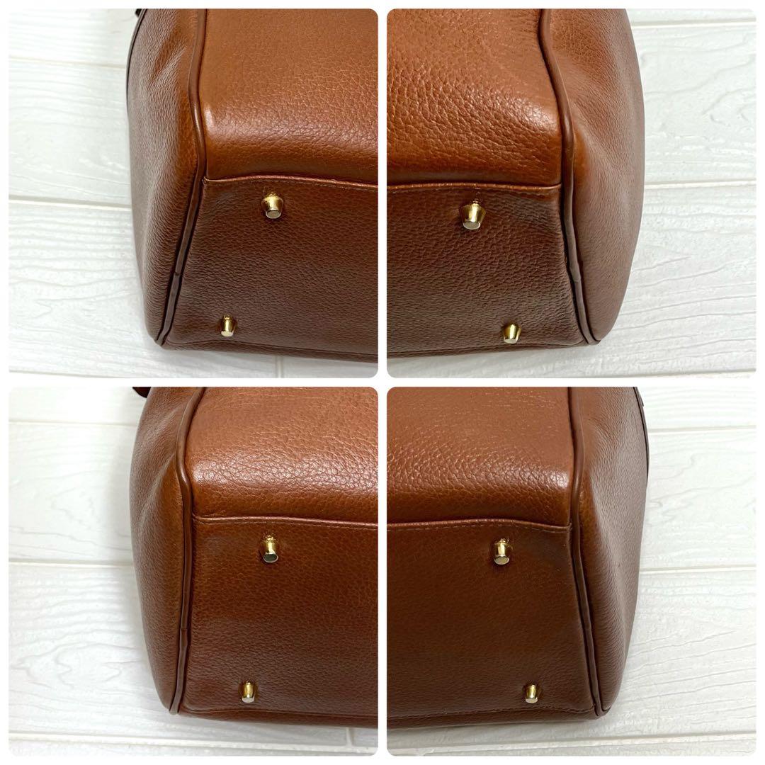 ✨極美品✨☘️バーバリー☘️✨ボストンバッグ✨ミニ✨ノバチェック✨シボ革✨