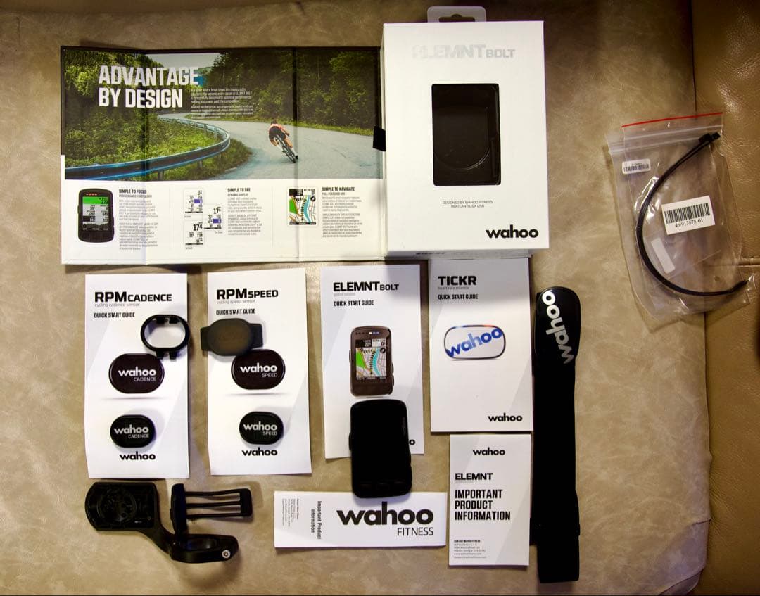ピザTシャツ Wahoo ELEMNT BOLT　センサー類セット