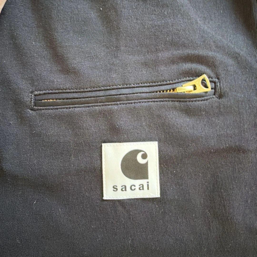 Sacai X Carhartt 26SS ブラック Tシャツ サイズ2