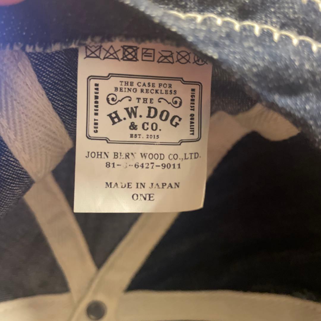 H.W.DOG & CO. エイチダブリュードッグ デニムキャップ 帽子 日本製