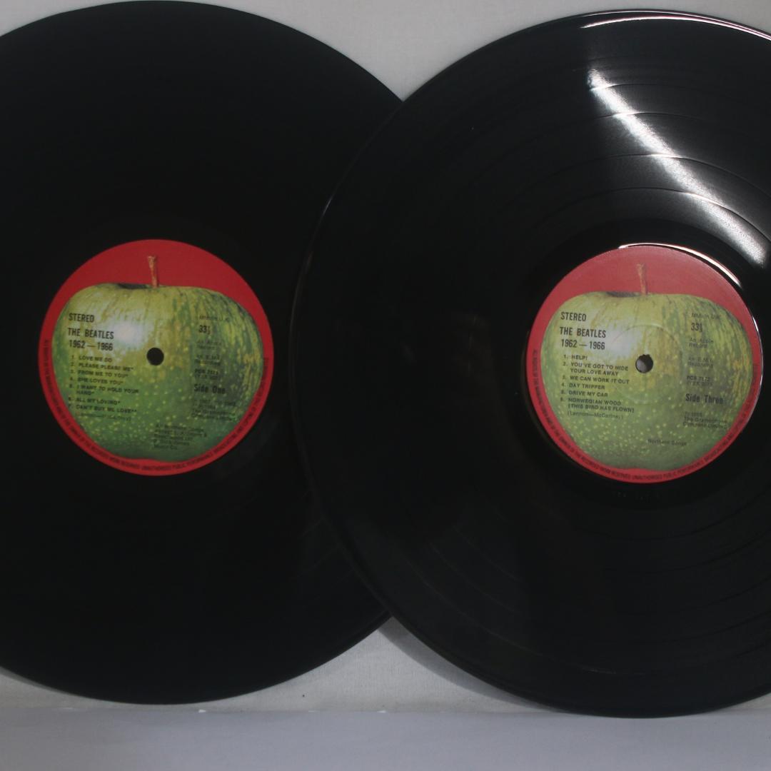 英LP The Beatles 1962-1966 UK 赤盤 ステレオ キズ有