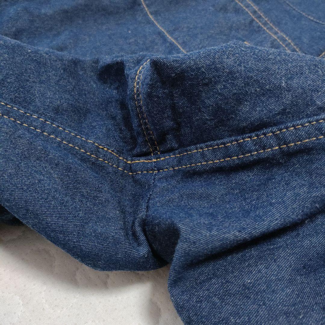 美品✨THE RERACS　ハイウエストタックワイドパンツ　インディゴ　38