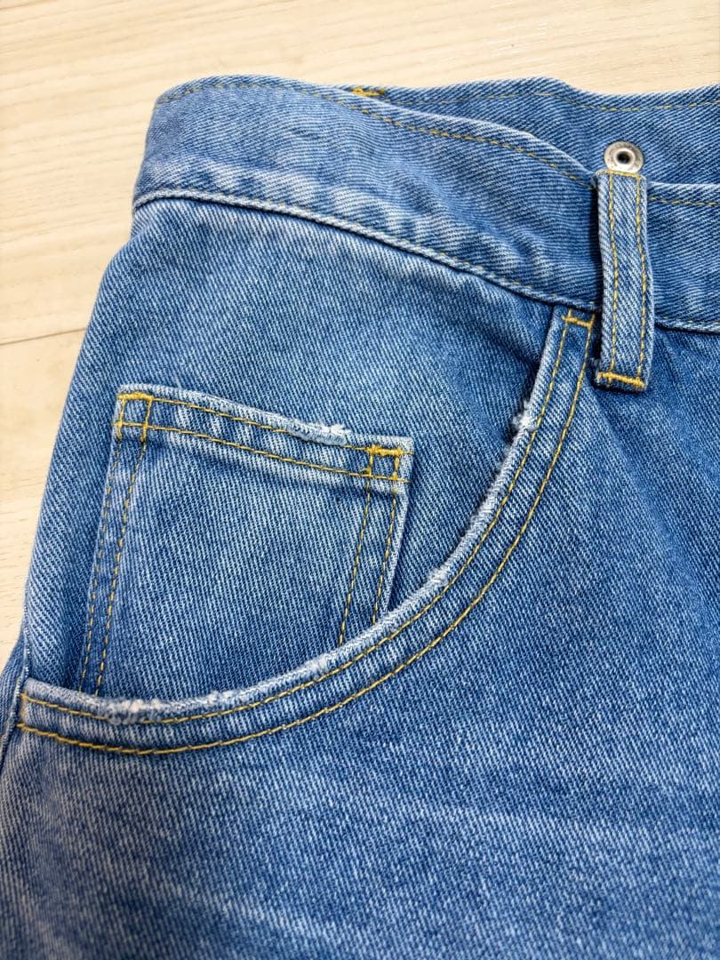 アダムエロペ ルーズフィットアジャストデニム36 美品