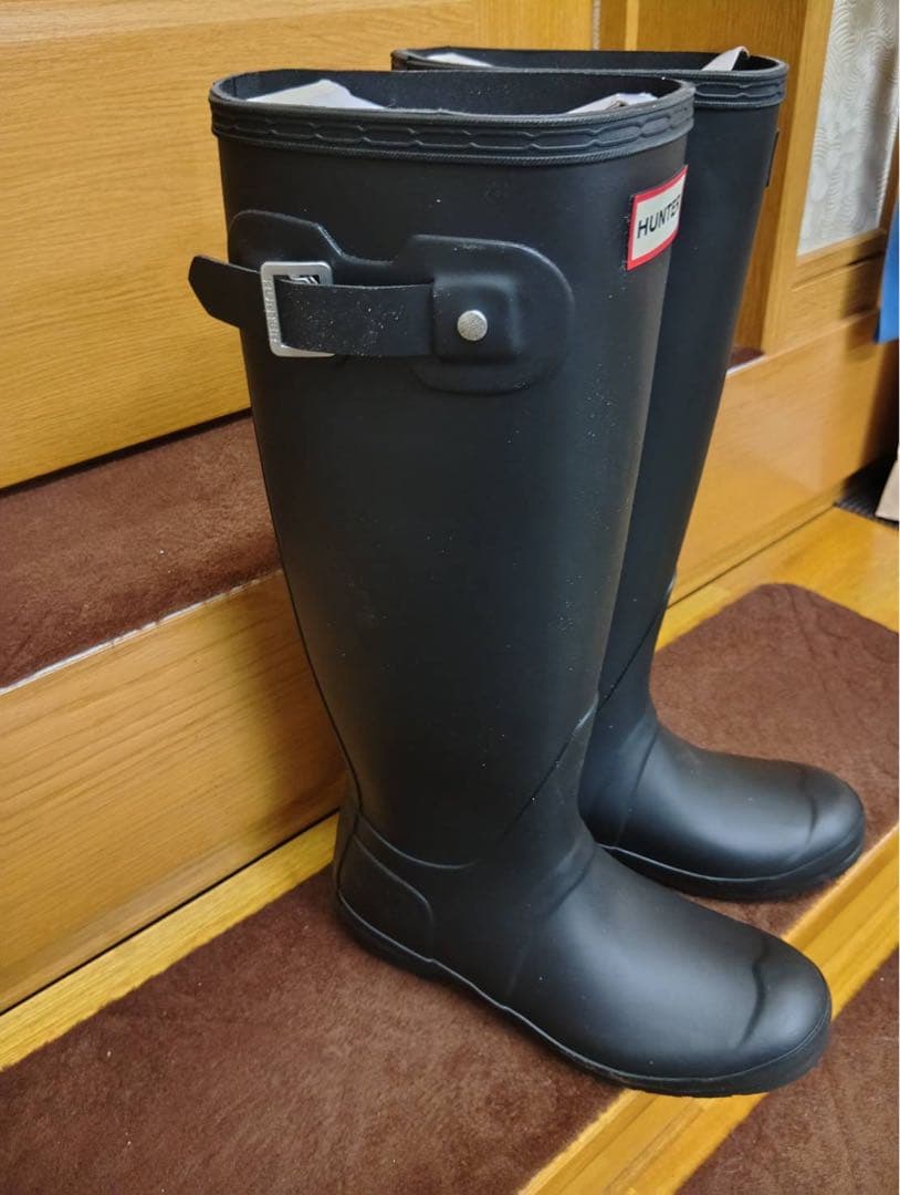 【未使用】HUNTER トール 黒 UK4 EU37 23〜23.5cm