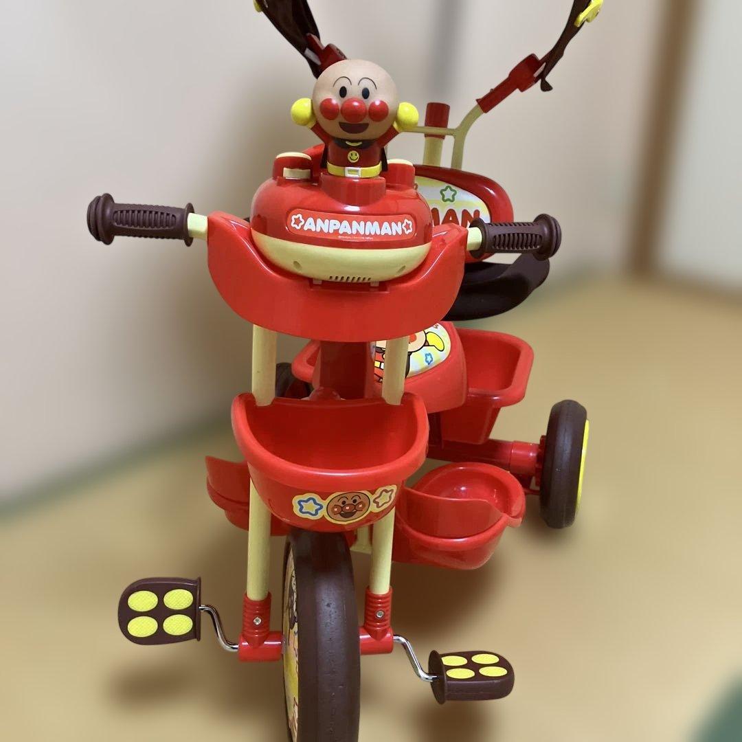 【美品】✨ジョイパレット✨おでかけ三輪車アンパンマンSP ブザー付き