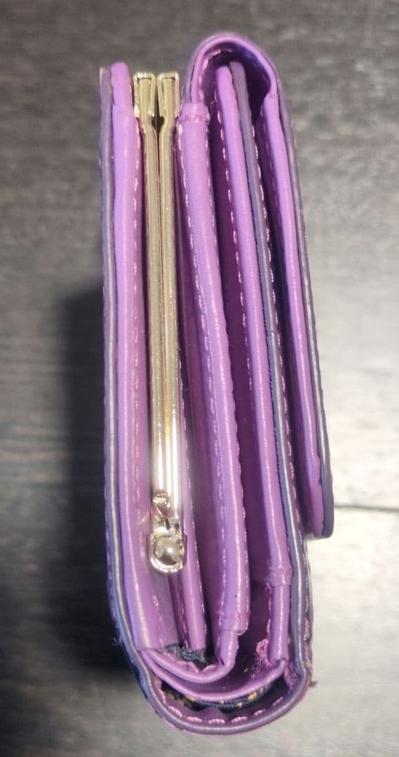 ANNA SUI 三つ折財布 パープル系
