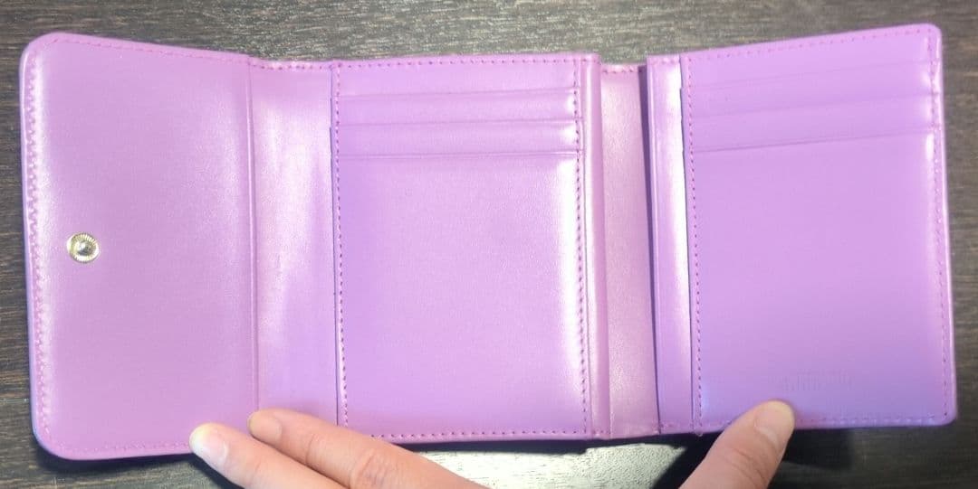 ANNA SUI 三つ折財布 パープル系