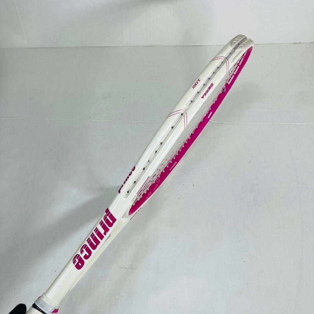 【極美品】Prince SIERRA 100 ピンク&ホワイトテニスラケット