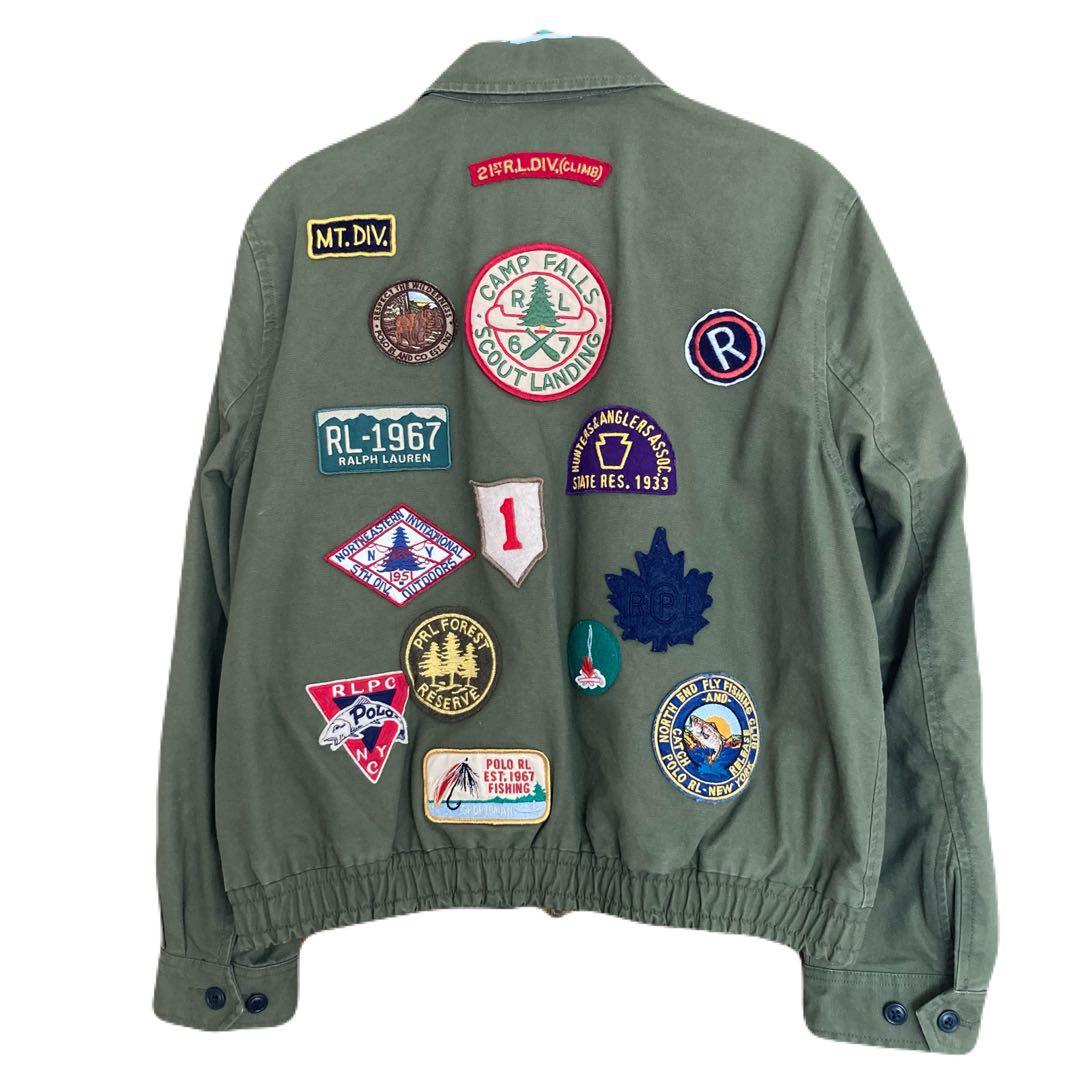 ポロラルフローレン キャンバス グラフィック ボンバー ジャケット 新品