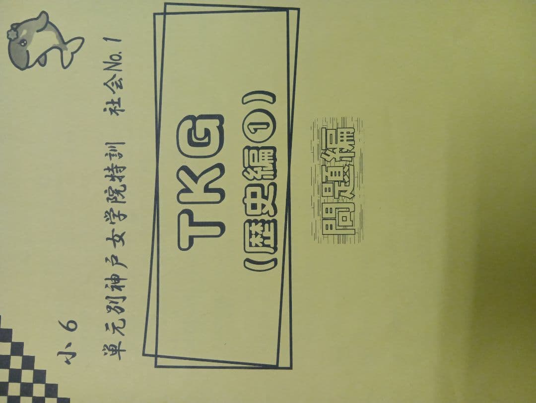 浜学園　小6社会志望校別特訓　神戸女学院中/四天/高槻　ｌコース2025年中古