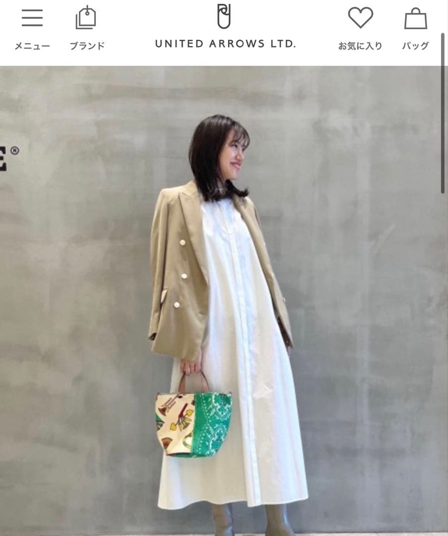 UNITED ARROWS 極美品 ダブルブレストジャケット 34