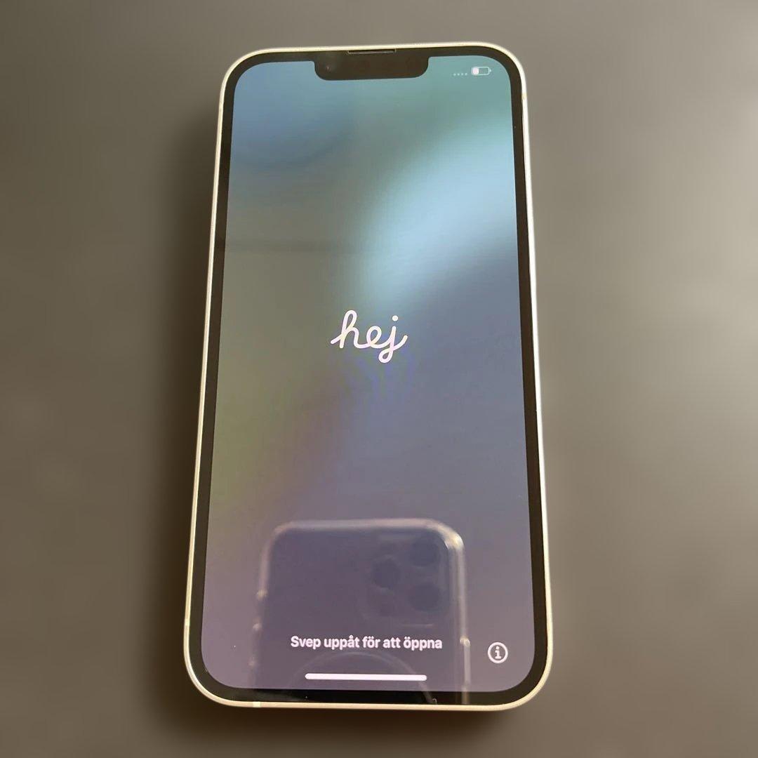 【美品】Apple iPhone 13 128GB ホワイト バッテリー98%
