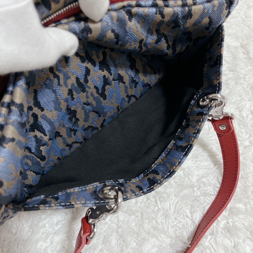 ほぼ未使用✨フランソワレニエ　ボストン型バッグ　ミニトートバッグ　カモフラ