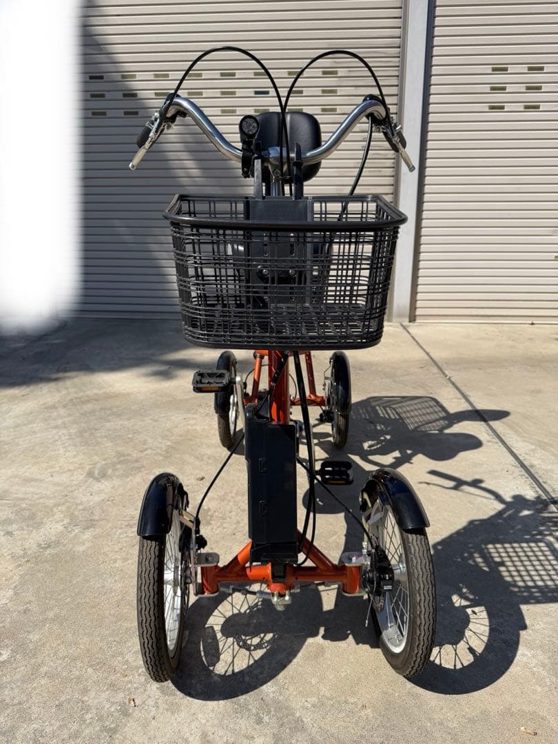 KENHYAKUN 電動アシスト三輪車 オレンジ