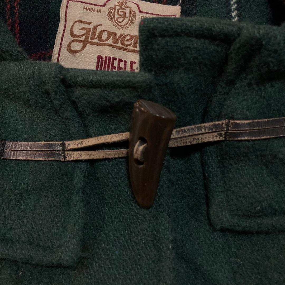 ダッフルコート DuffleCoat パーカー イングランド製 ウール 緑 XL