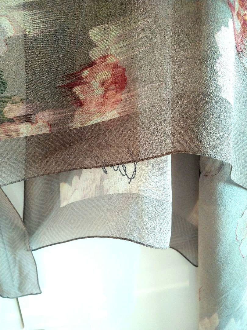 未使用品／高田賢三／KENZO スカーフストール／イタリー製シルク／ビンテージ