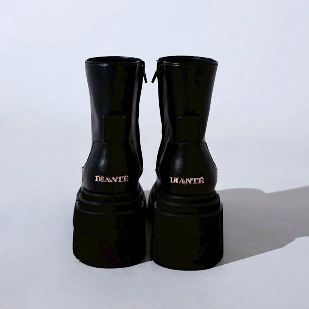 ま*】様 DIANTE SQUARE TOE MIDDLE BOOTS