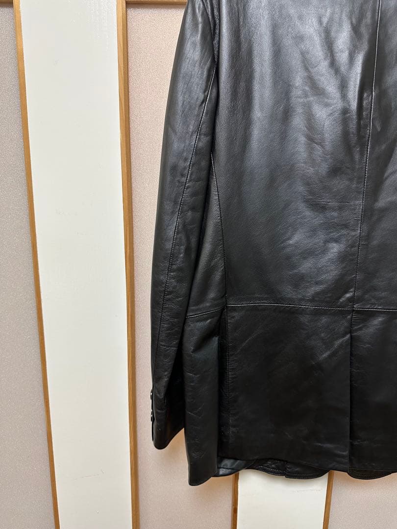 【BALMAIN】レザージャケット 羊革 ブラック Mサイズ