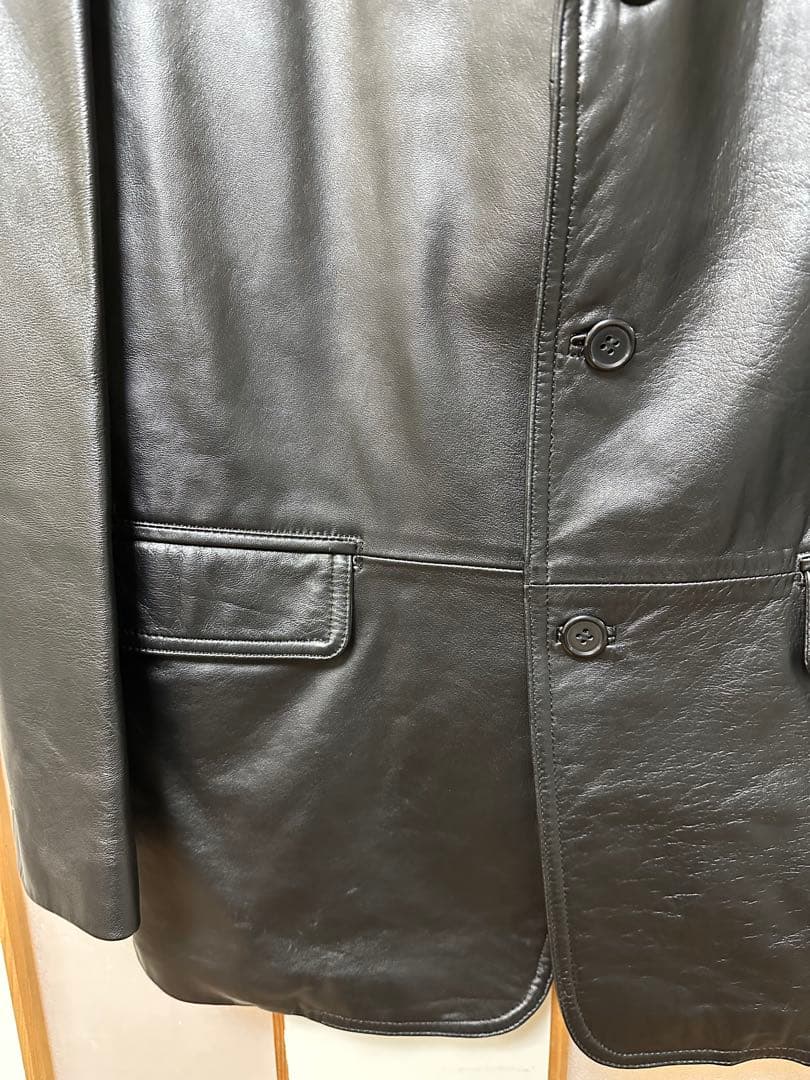 【BALMAIN】レザージャケット 羊革 ブラック Mサイズ