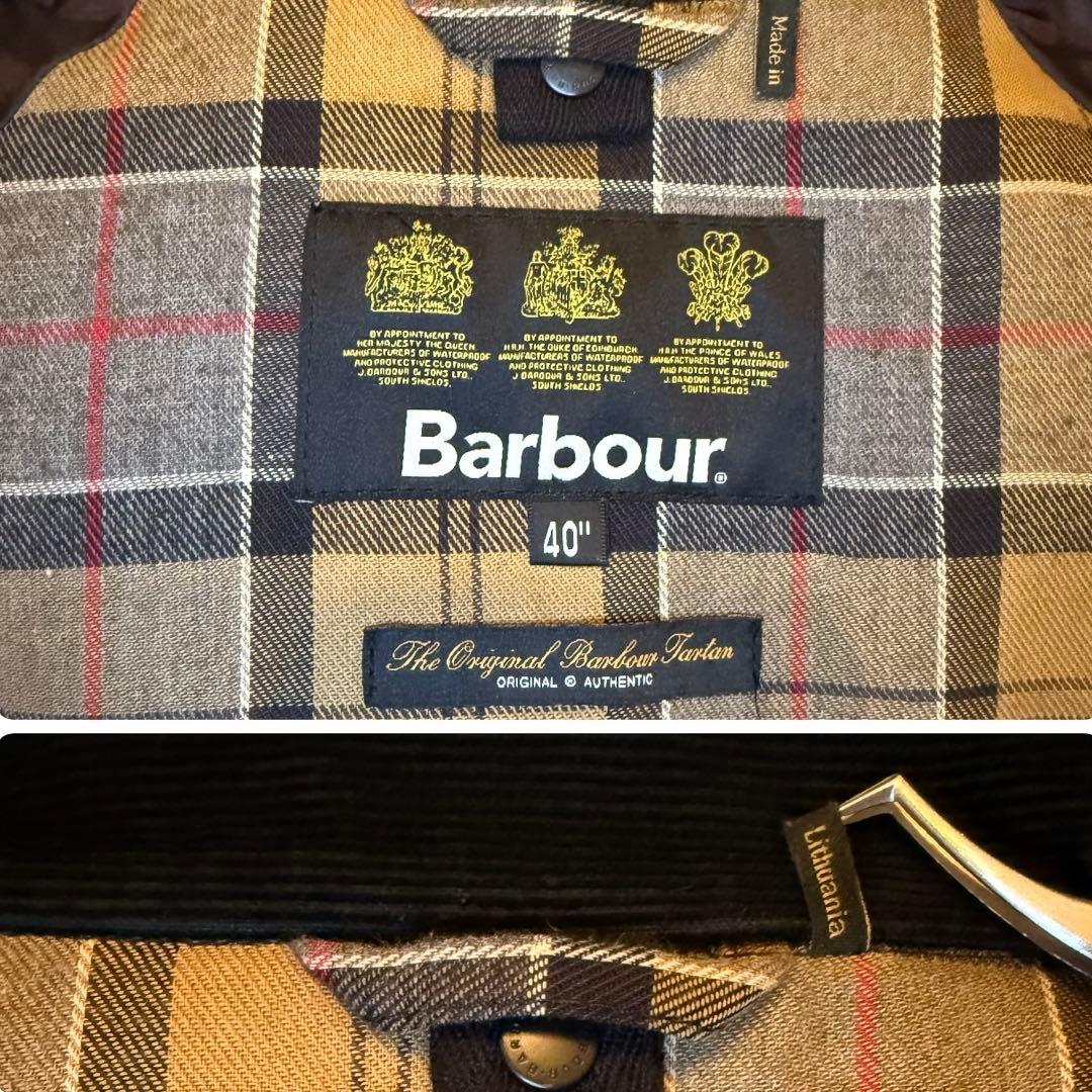 美品 Barbour BEDALE SL 2レイヤー ネイビー サイズ40