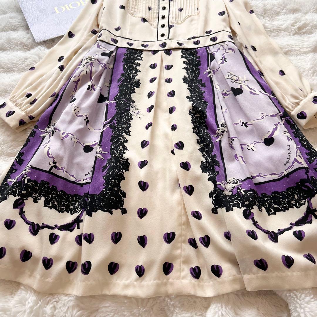 【美品】DOLLY GIRL ANNA SUI ボリュームフレアワンピース 襟