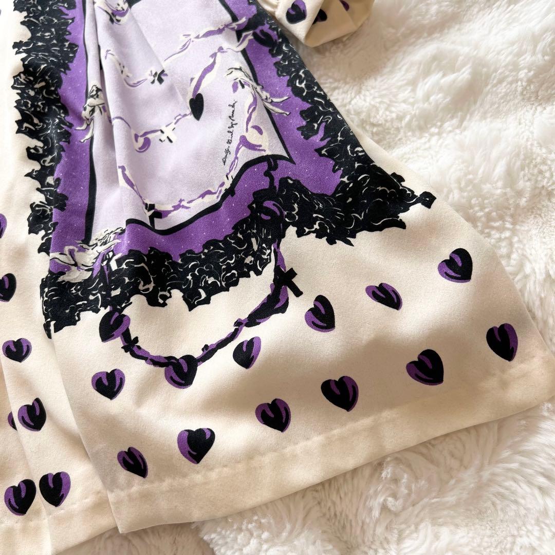 【美品】DOLLY GIRL ANNA SUI ボリュームフレアワンピース 襟