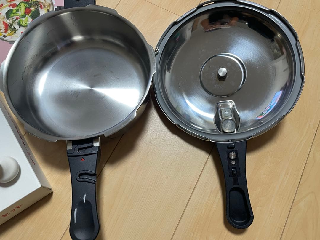 【美品】活力ナベ　アサヒ軽金属　アクセサリー　料理本　付き　3L