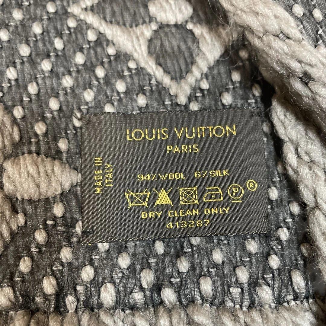 LOUIS VUITTON ルイヴィトン　ロゴマニア　マフラー　美品　正規品