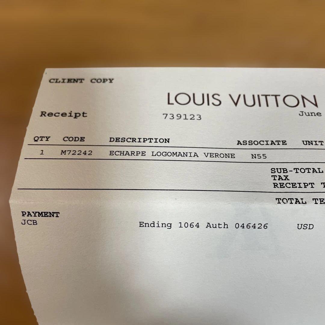 LOUIS VUITTON ルイヴィトン　ロゴマニア　マフラー　美品　正規品