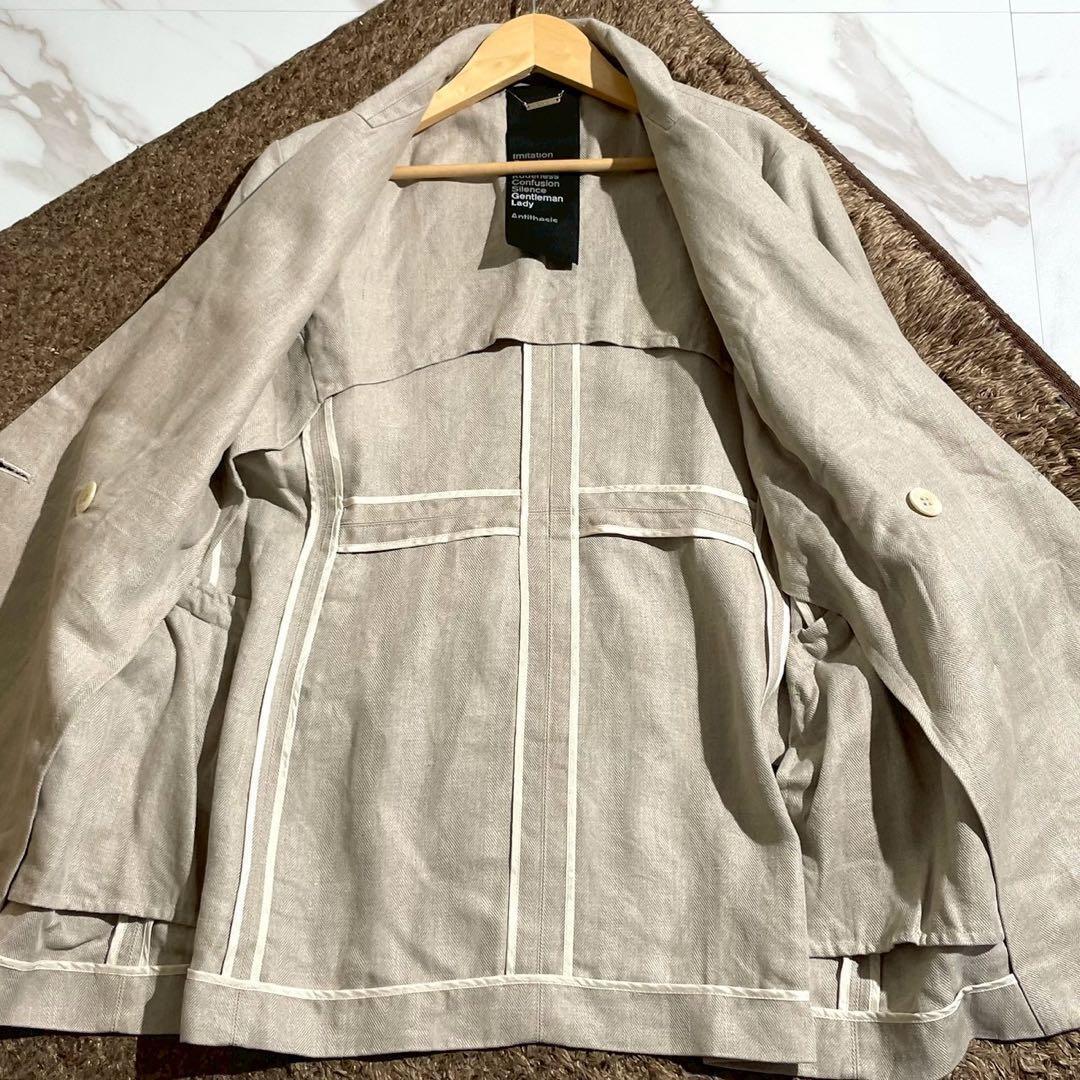 極美品✨Chaos GENTLEMAN LADY リネンヘリンボンジャケット