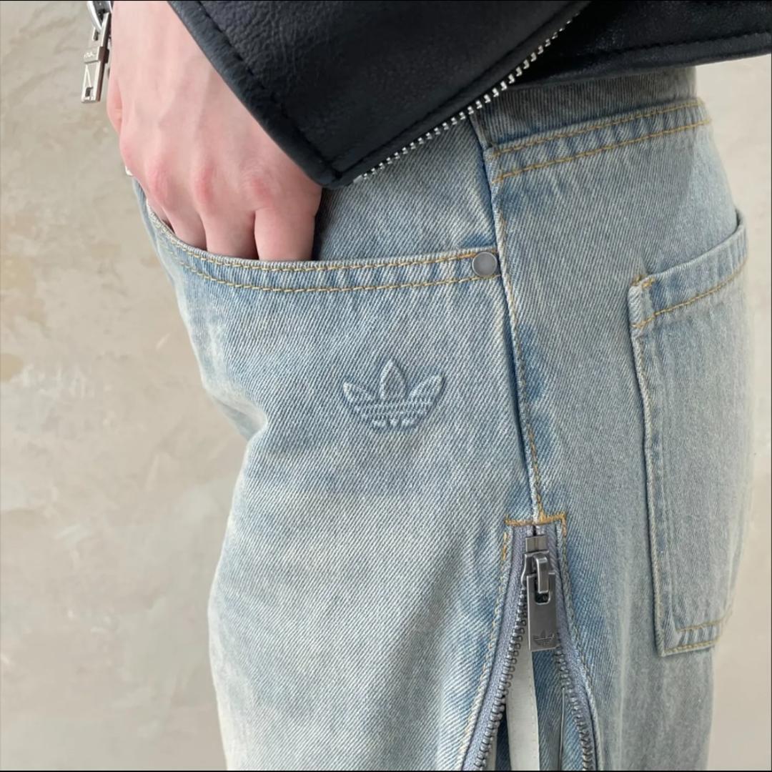 【adidas】デニムパンツ　JX9210 denim zip pant 28