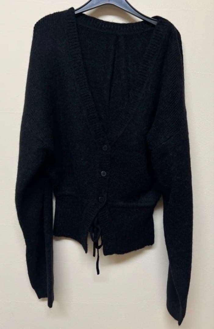 トップス AMERI TURN OVER KNIT CARDIGAN