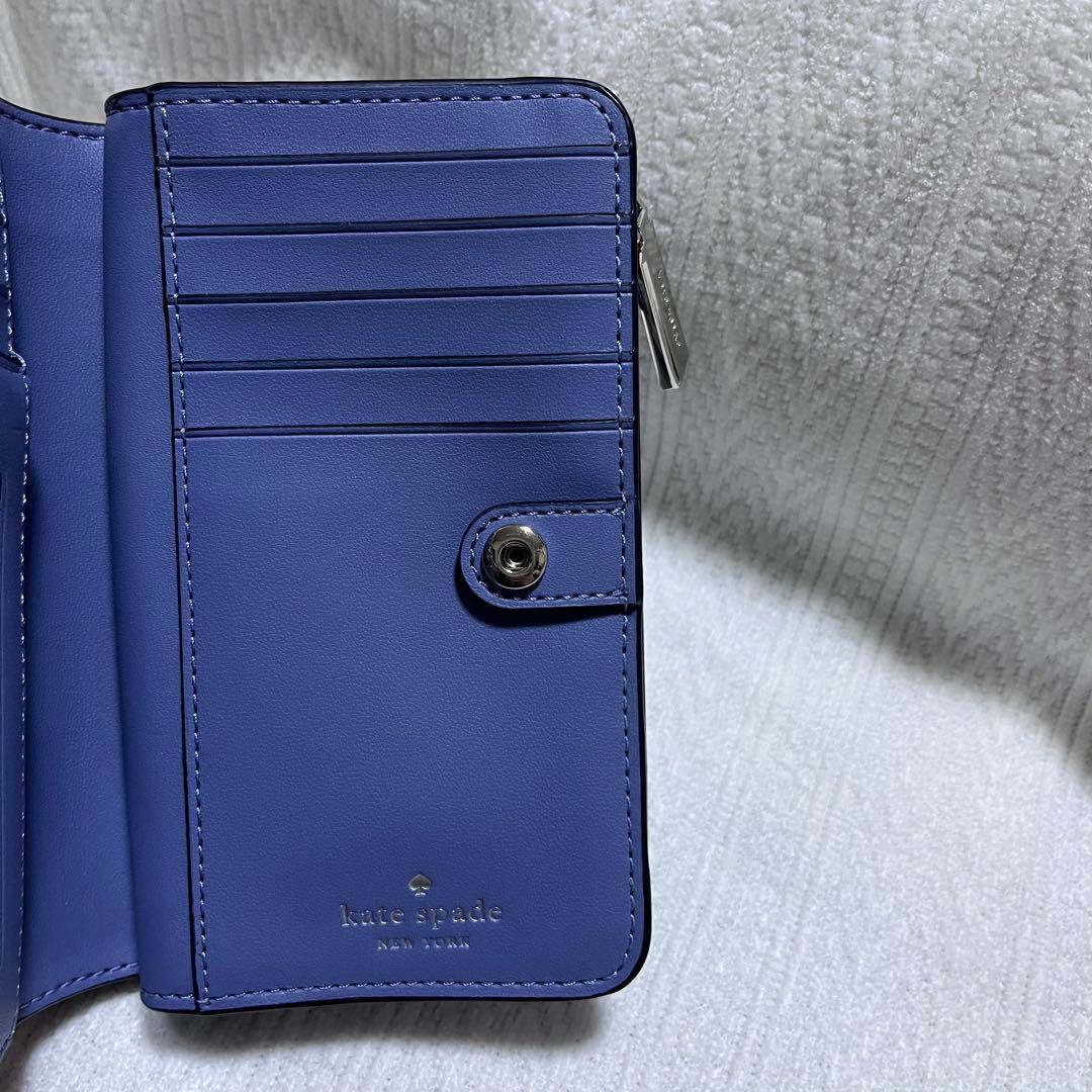 新品 kate spade レナ カラーブロック ミディアム コンパクト 財布