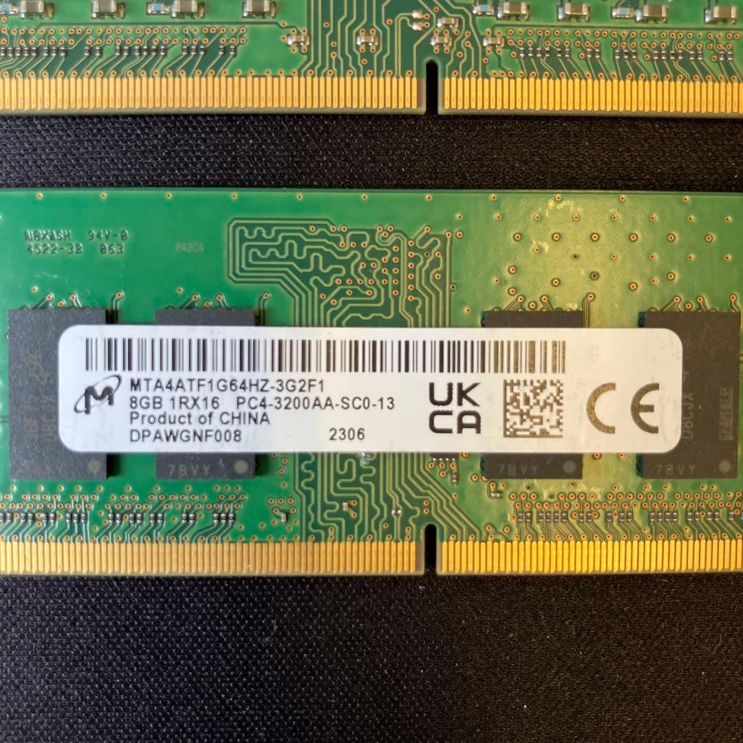 8GB DDR4 メモリ 4枚 合計32GB