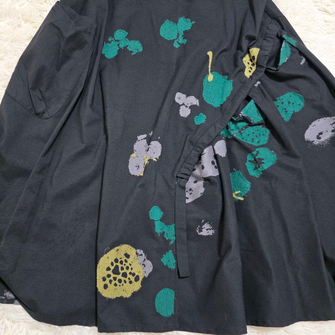 TOMO　美品 慈雨 ジウ アシンメトリー ノースリーブワンピース 40