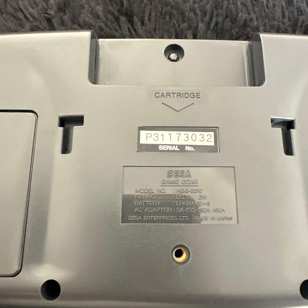 SEGA ゲームギア HGG-3210 本体 説明書等付属