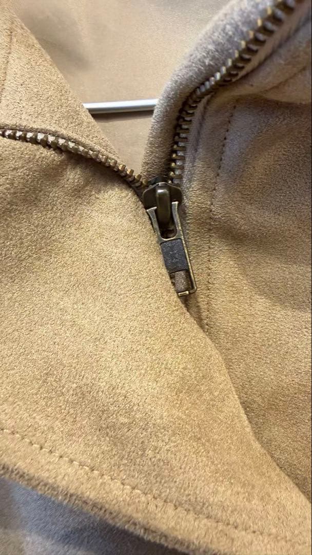 ジャケット・アウター sheller Suede-Like Drawstring Jacket